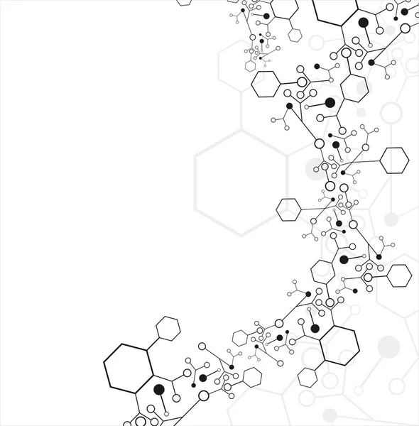 Молекули фону — стоковий вектор