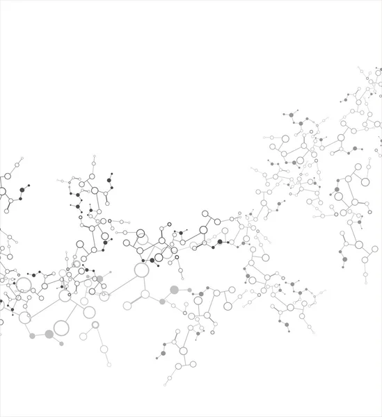 Fondo molecular — Vector de stock