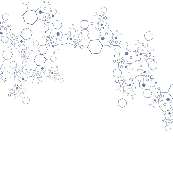 Molecuul achtergrond — Stockvector