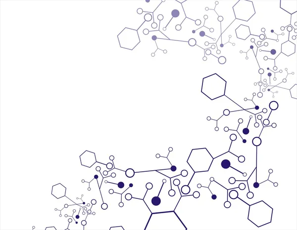 Fondo molecular — Vector de stock