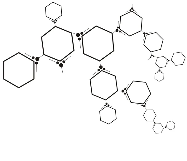 Molekülhintergrund — Stockvektor