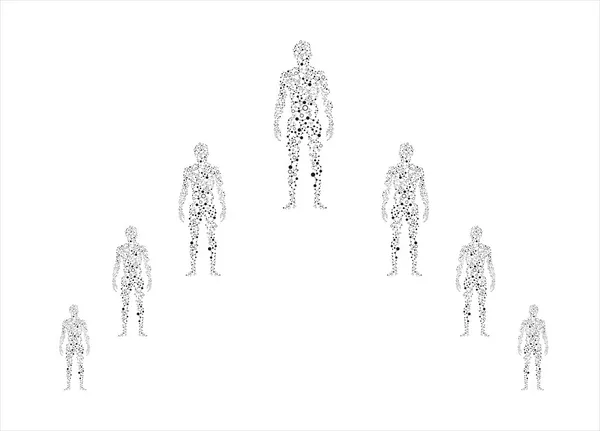 Streszczenie modelu człowieka — Wektor stockowy