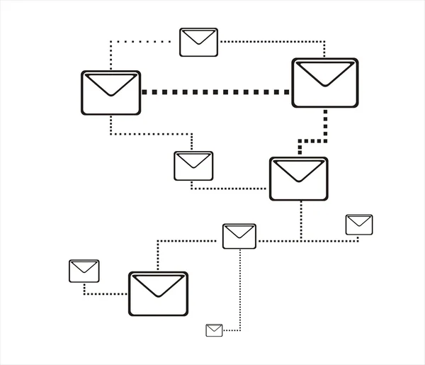 Połączenia poczty — Wektor stockowy
