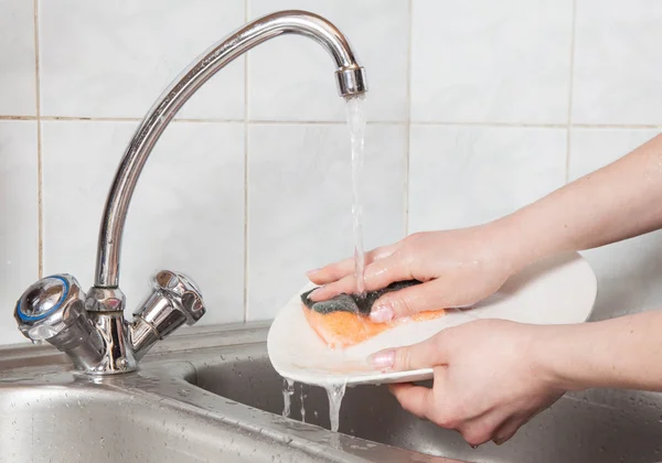 Washing of the dishes — Stock Photo, Image