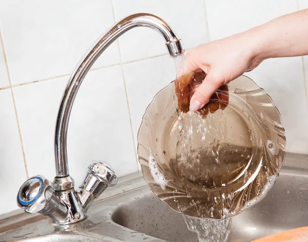 Washing of the dishes — Stock Photo, Image