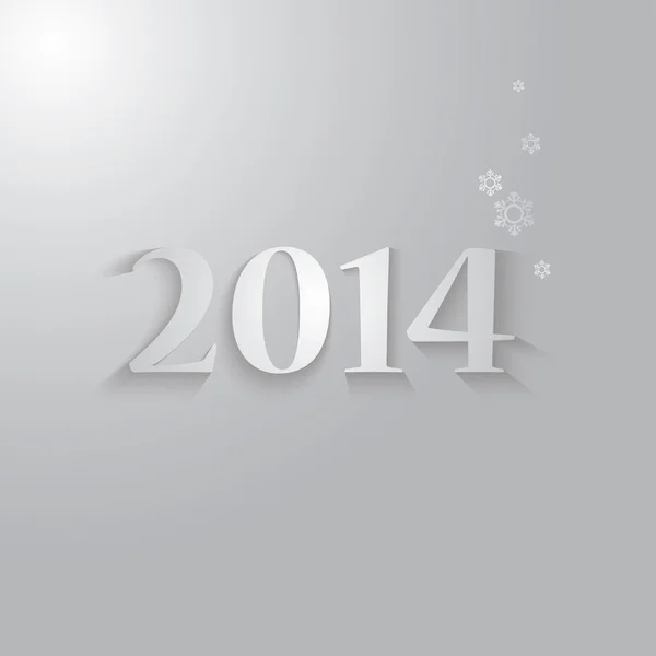 Design des neuen Jahres 2014 — Stockvektor