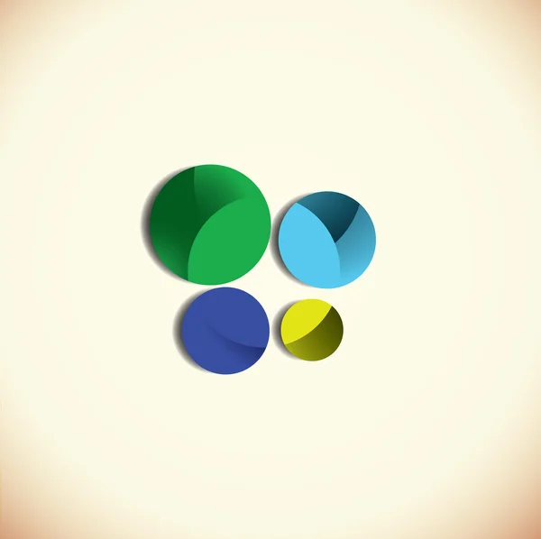 Projekt kolorowy koło. — Wektor stockowy