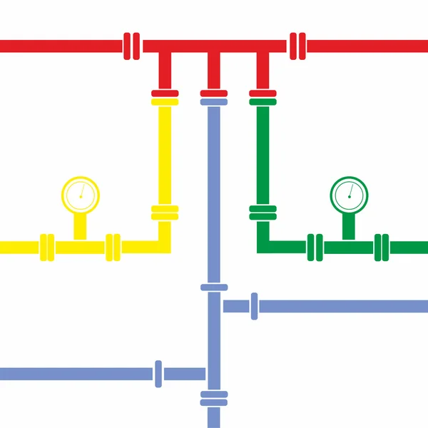 Fond sans soudure du pipeline d'eau — Image vectorielle