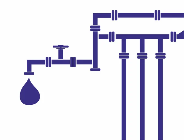 Gasoduto de água — Vetor de Stock