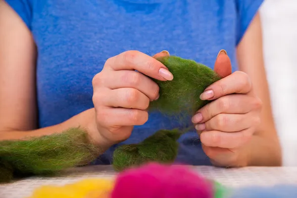 Felting δραστηριότητα — Φωτογραφία Αρχείου