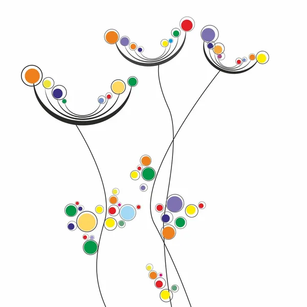 Weide bloemen — Stockvector