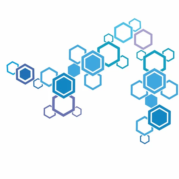 Molekül und Kommunikationshintergrund — Stockvektor