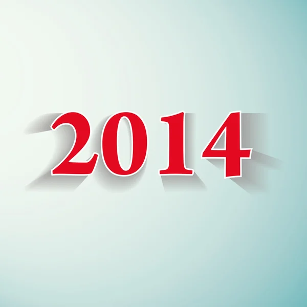 新年あけましておめでとうございます 2014年。ベクトル イラスト. — ストックベクタ