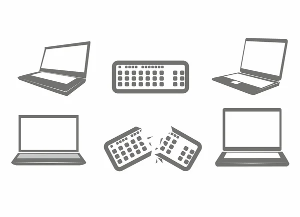 Bilgisayar simgeler gösteren resim — Stok Vektör