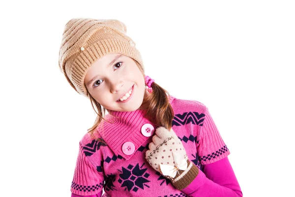 Menina sorridente bonita. — Fotografia de Stock