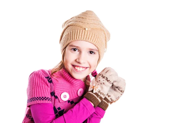 Menina sorridente bonita. — Fotografia de Stock