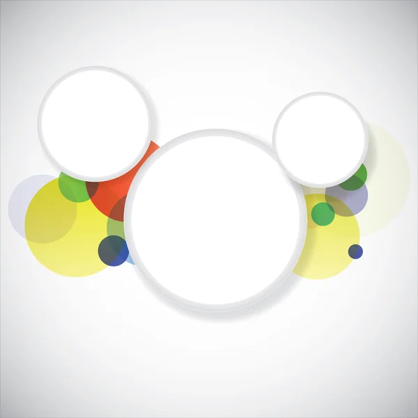 Färgglada cirklar bakgrund — Stock vektor