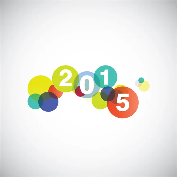 Щасливий новий рік 2015 картка . — стоковий вектор