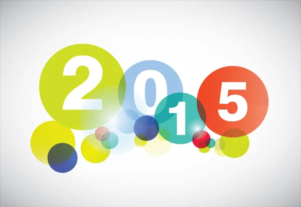 Godt nytt år 2015-kort . – stockvektor