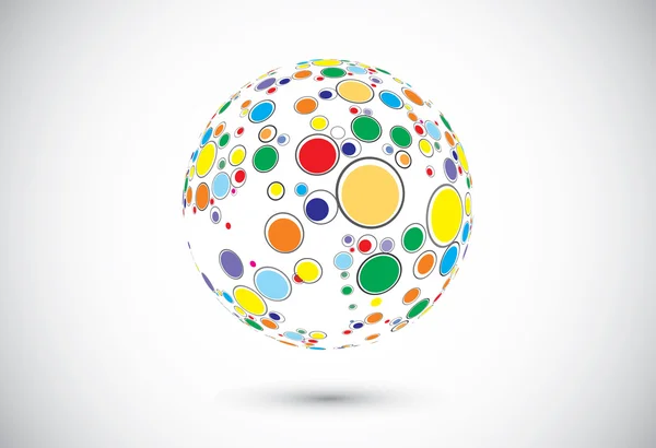 Icono de globo abstracto . — Vector de stock