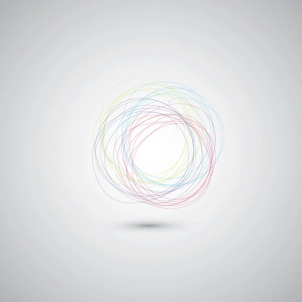 Lingkaran gambar tangan - Stok Vektor