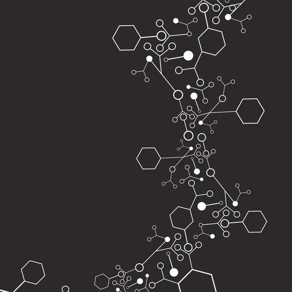 Молекулярный фон — стоковый вектор