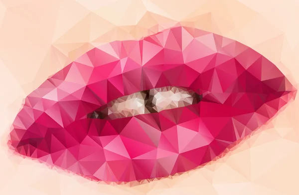 Illustration vectorielle des lèvres — Image vectorielle