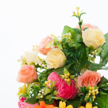 güzel beyaz parlak çiçek buketi