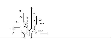 Teknoloji soyut arkaplan minimal çizgisi.