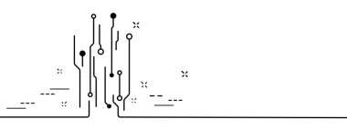 Teknoloji soyut arkaplan minimal çizgisi.