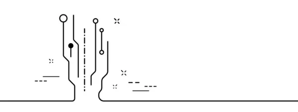 Tecnologia astratto sfondo linea minima. — Vettoriale Stock