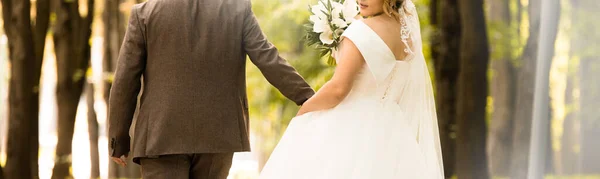 Noiva Bonita Dia Casamento Noivo — Fotografia de Stock