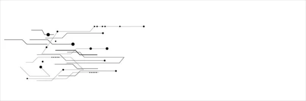 Linee Astratte Punti Collegano Sfondo Connessione Tecnologica Dati Digitali Concetto — Vettoriale Stock