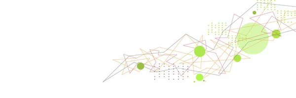 抽象的线条和圆点连接背景 技术连接数字数据和海量数据概念 — 图库矢量图片
