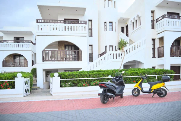 Vista Entrada Moderno Hotel Isla Creta Grecia — Foto de Stock