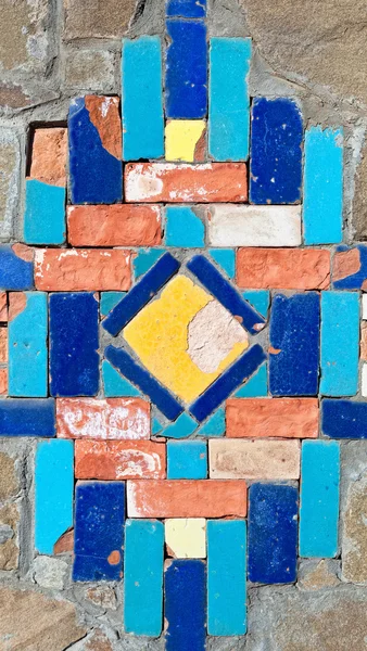 Colored bricks in the background — Stock Photo, Image