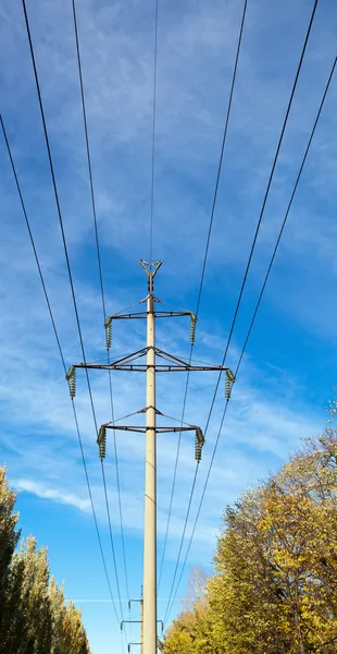 Linea elettrica ad alta tensione — Foto Stock