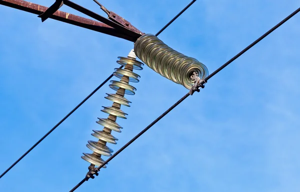 Pylon de eletricidade de alta tensão — Fotografia de Stock