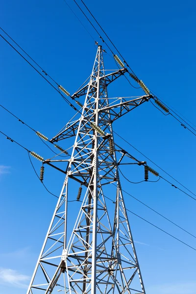 Pylon de eletricidade de alta tensão — Fotografia de Stock