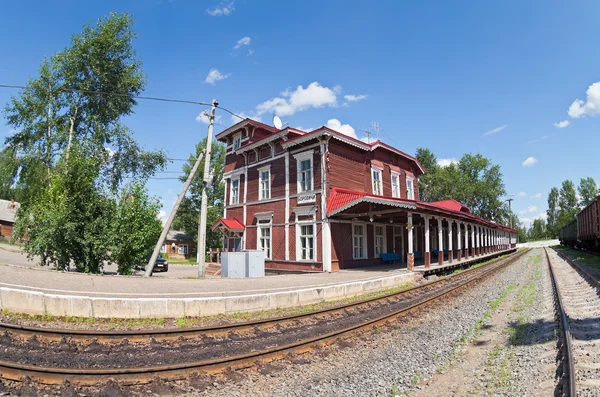 Old Provincial Railway Station in Russia — Stock Photo, Image