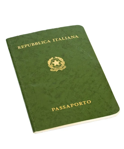 Oude Italiaans paspoort — Stockfoto