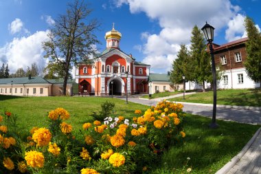 Rus Ortodoks Kilisesi. iversky Manastırı'valday, Rusya Federasyonu.