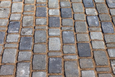 Arkaplan olarak gri kaldırım taşları