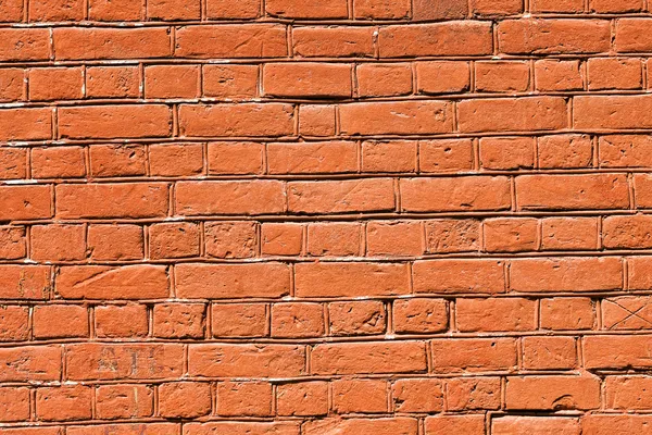 Parede de tijolo vermelho velho como fundo — Fotografia de Stock