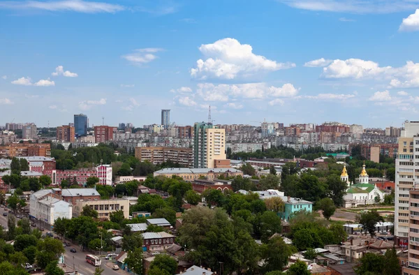 Vista da cidade russa de Samara em maio de 2012 — Fotografia de Stock