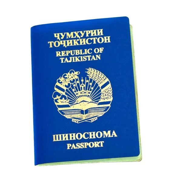 Passeports du Tadjikistan sur fond blanc — Photo