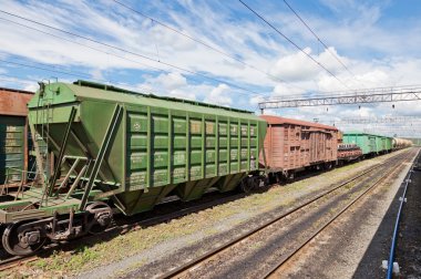 Rusya 'da yük treni