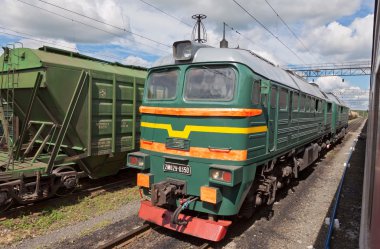 Rusya 'da yük treni