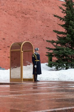 Moskova - Nisan 07: Görevlisi onur konuğu bilinmeyen Sol Türbesi