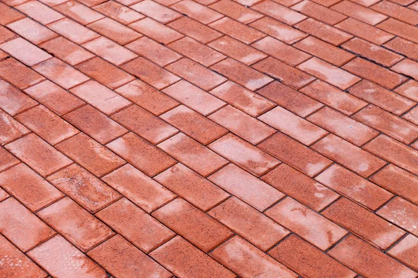 Red paving stones as background — Stock Photo, Image